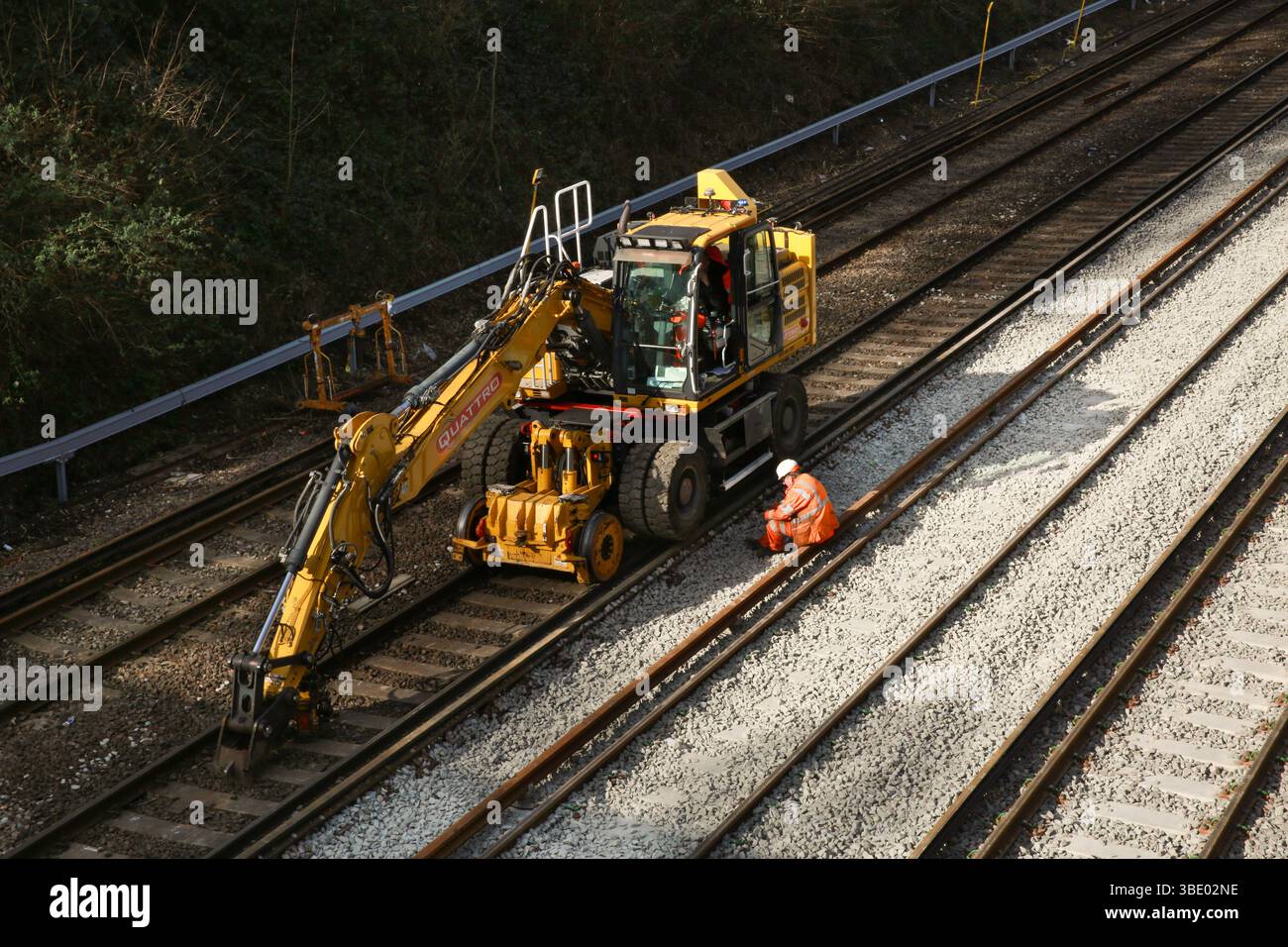 Track replacement work on hi-res stock photography and images - Alamy