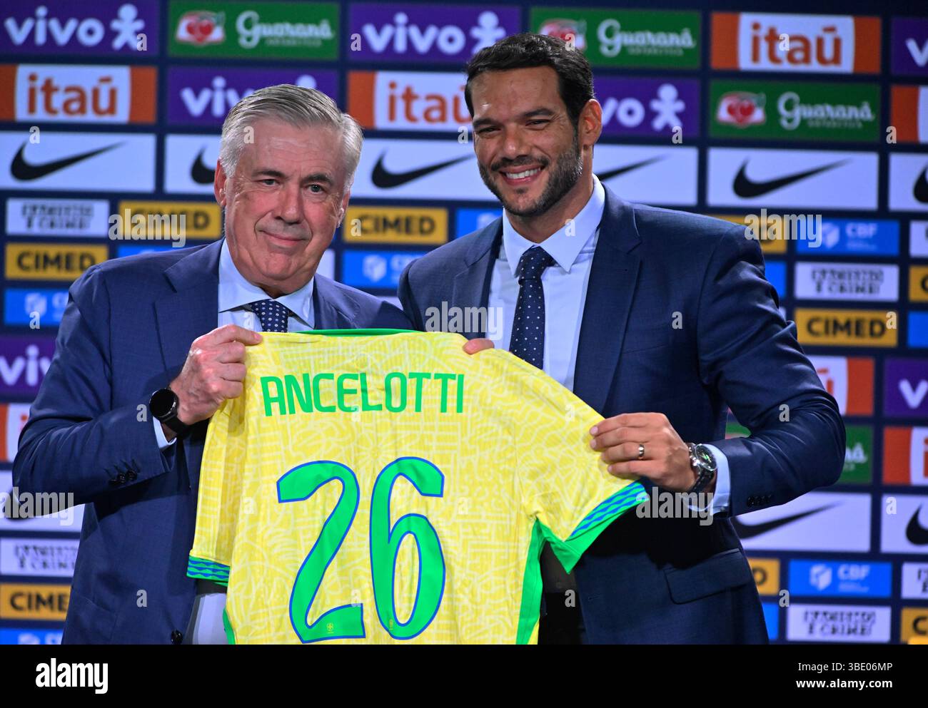 Carlo Ancelotti presents Brazilian team Ancelotti’s Gambit: How Neymar Fits Into Brazil’s World Cup Strategy