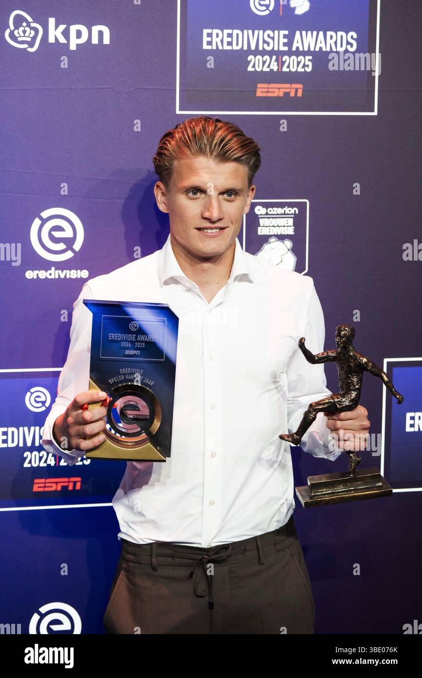 UTRECHT - Sem Steijn during the presentation of the fifth edition of the Eredivisie Awards. ANP FREEK VAN DEN BERGH Stock Photo