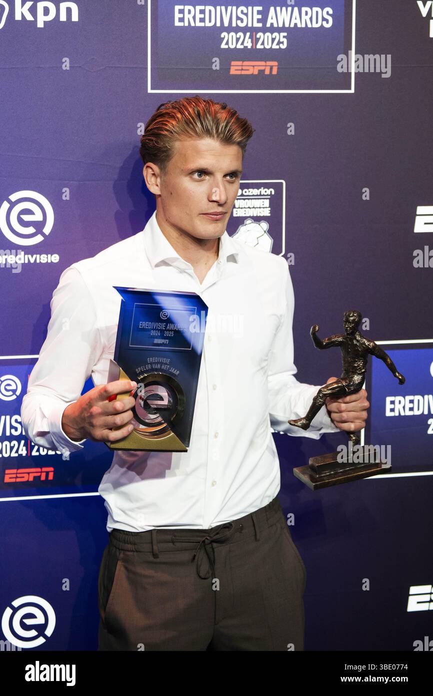 UTRECHT - Sem Steijn during the presentation of the fifth edition of the Eredivisie Awards. ANP FREEK VAN DEN BERGH Stock Photo