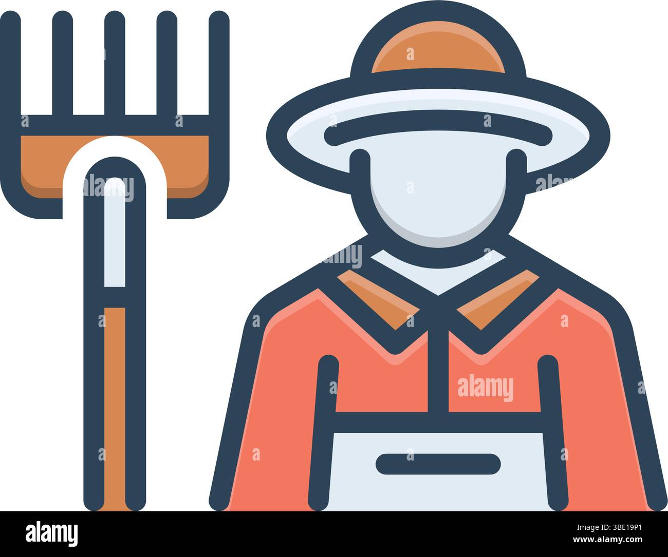 Icon for farmer, peasant Stock Vector Image & Art - Alamy