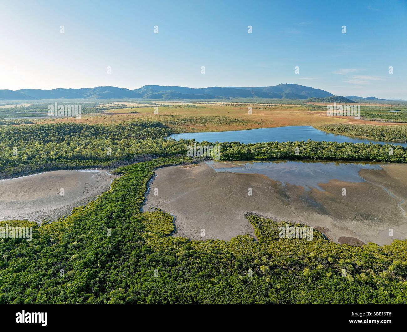 This tranquil landscape near Sinclair Bay shows diverse wetland zones ...