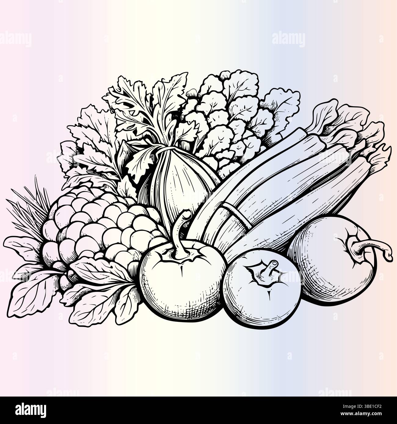 Printable carrot coloring page hi-res stock photography and images - Alamy