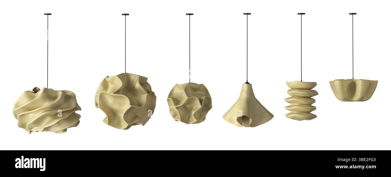 3d render Modern chandelier. isolated on background Stock Photo