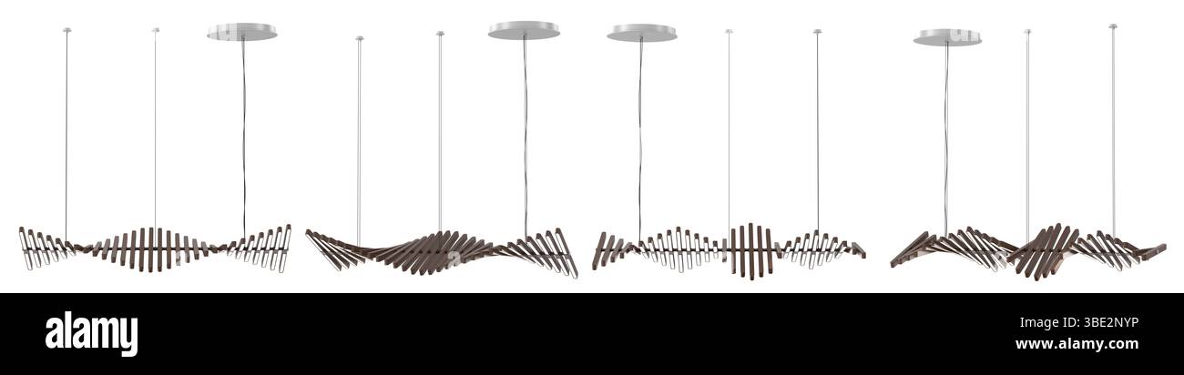 3d render Modern chandelier. isolated on background Stock Photo