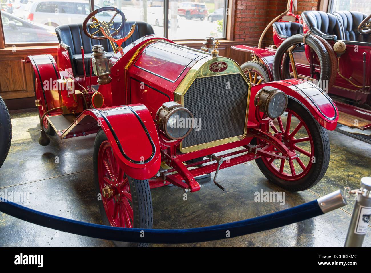 Classic Marathon automobile on display at Marathon Village
