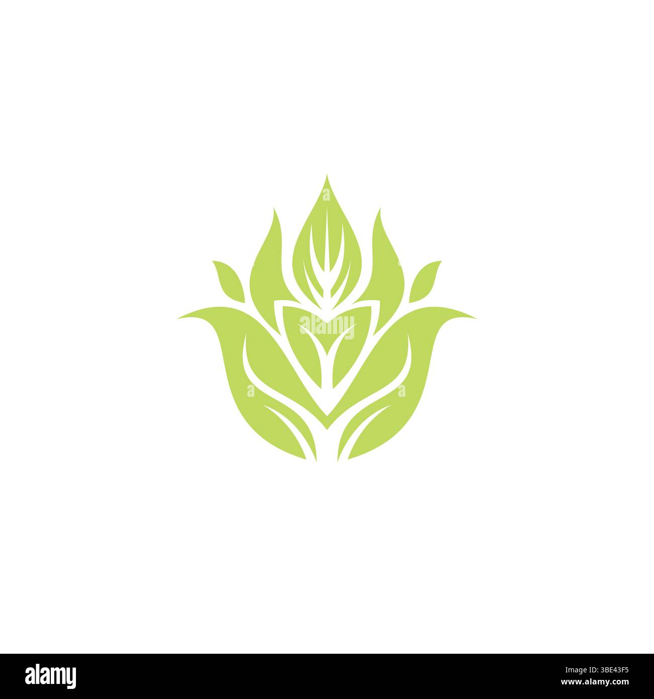 Leaf Logo Vector Illustration Design Template. Organic Logo Vector Stock Vector