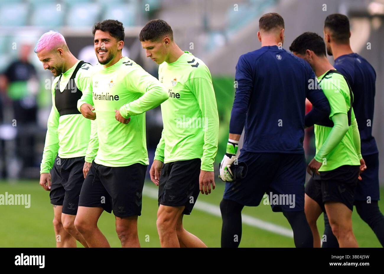 Real Betis squad training The Champions League Factor
