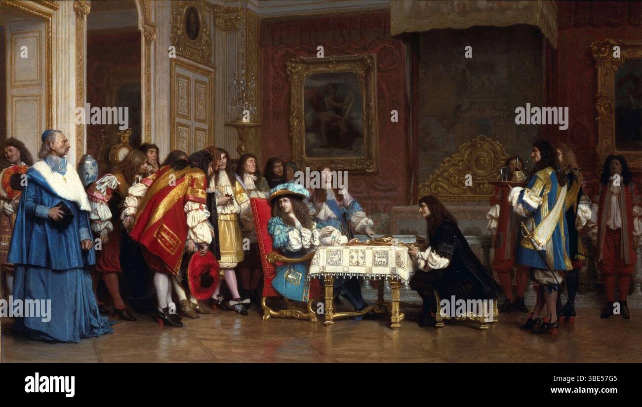 Tableau Promenade De La Cour Dans Les Jardins De Versailles – Jean-Léon Gérôme (Reproduction Jlg109)