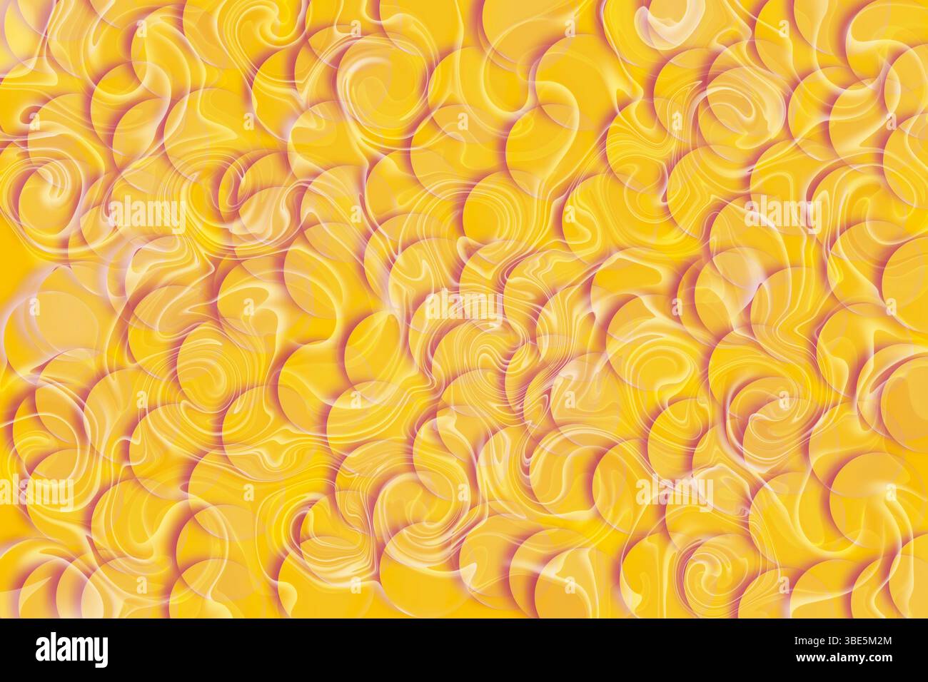 Vibrant yellow abstract background featuring a seamless swirling and ...