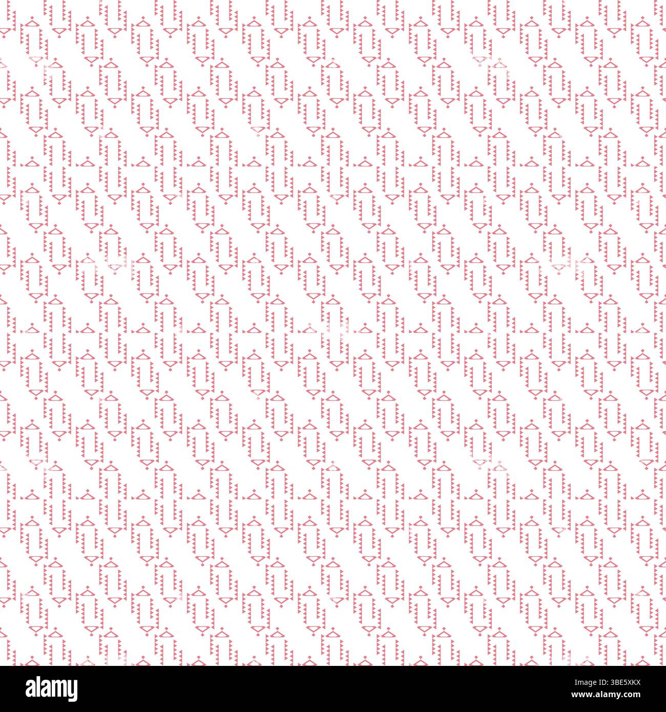 Subtle pink diagonal geometric pattern seamless repeat textile design Stock Vector