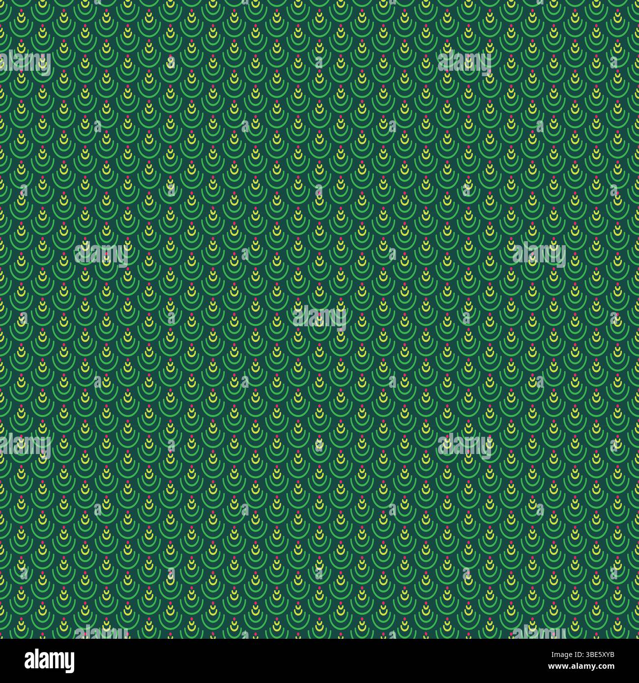 Seamless teal and green geometric pattern background texture Stock Vector