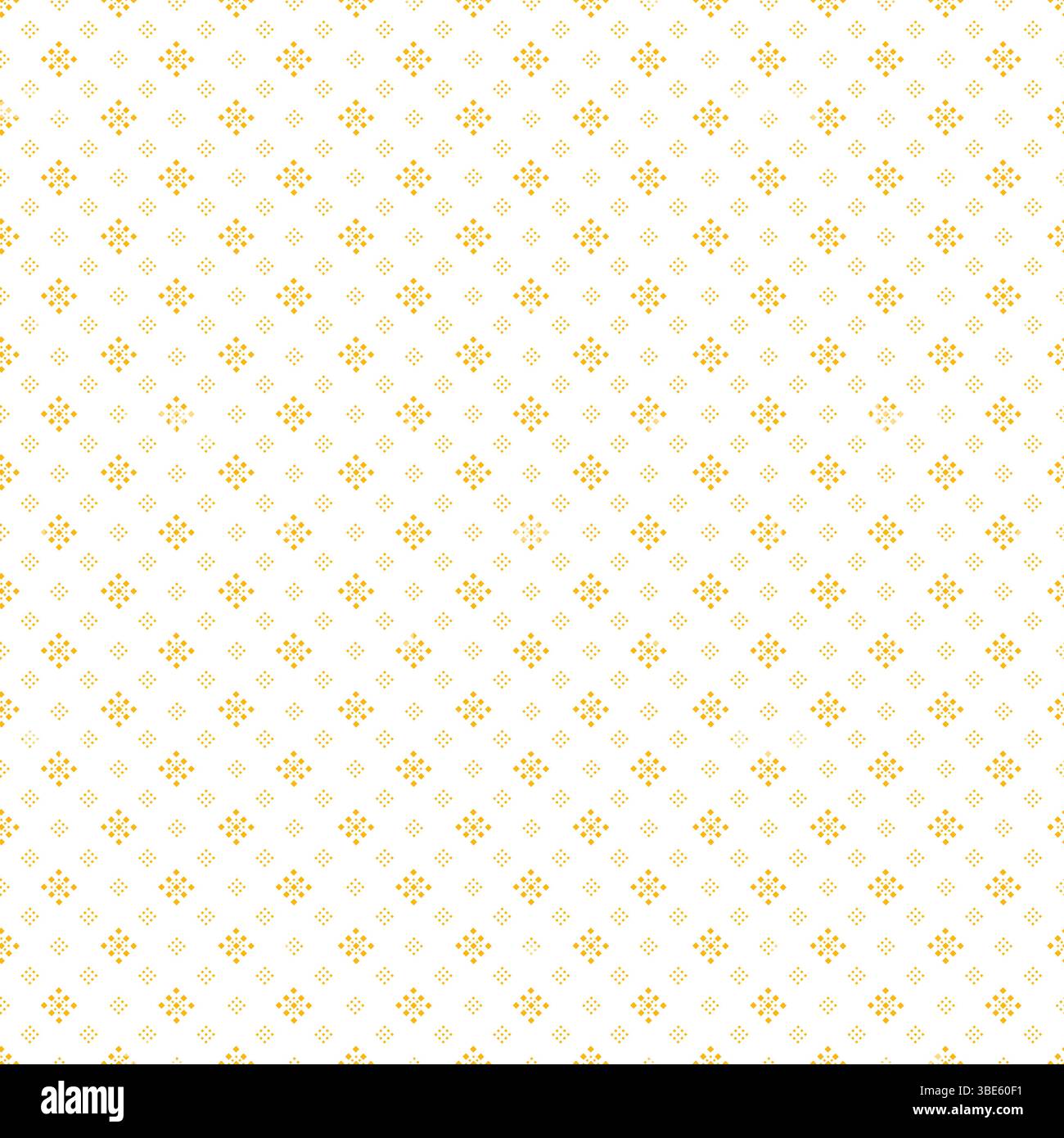 Subtle golden diamond pattern seamless texture background for design projects Stock Vector