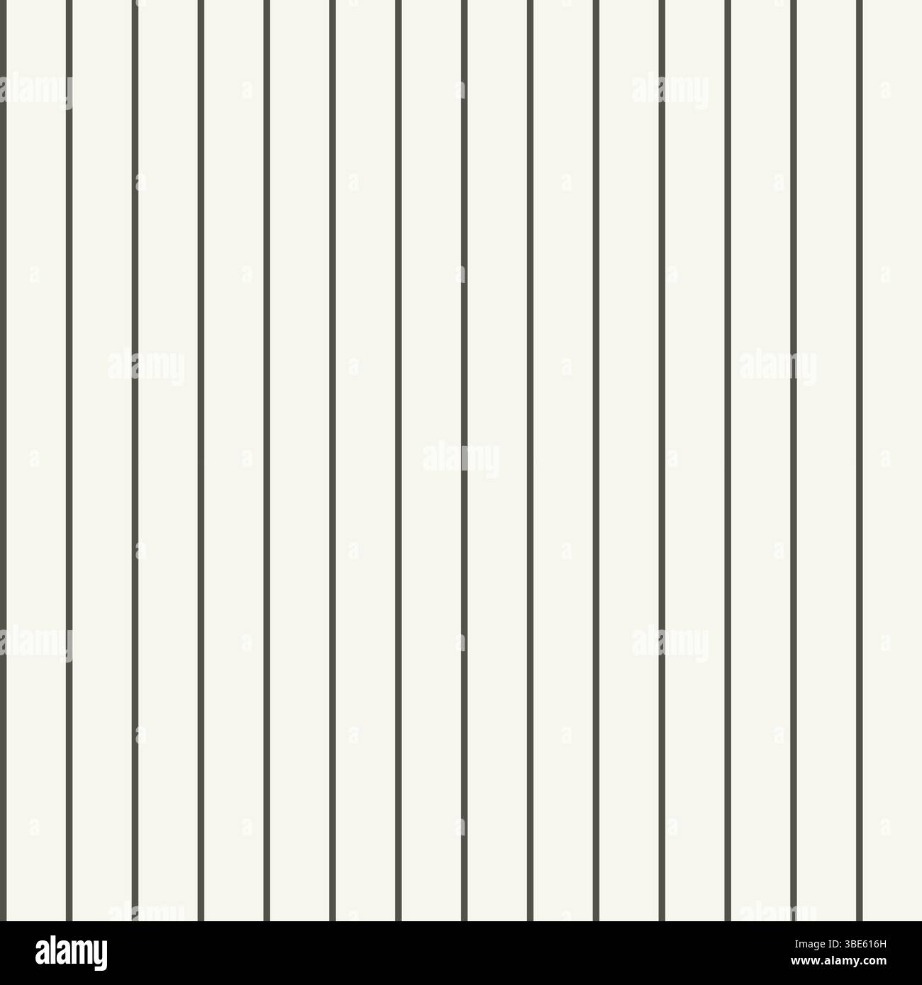 Seamless vertical stripe pattern dark gray and white thin lines background texture Stock Vector