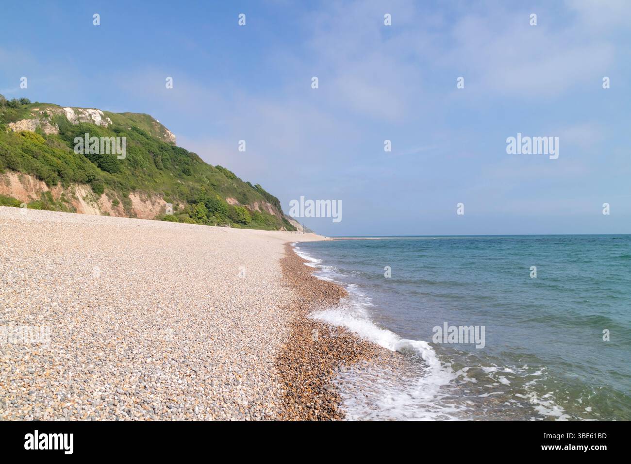 The beach and coastline at Seaton, Devon, England, UK Stock Photo