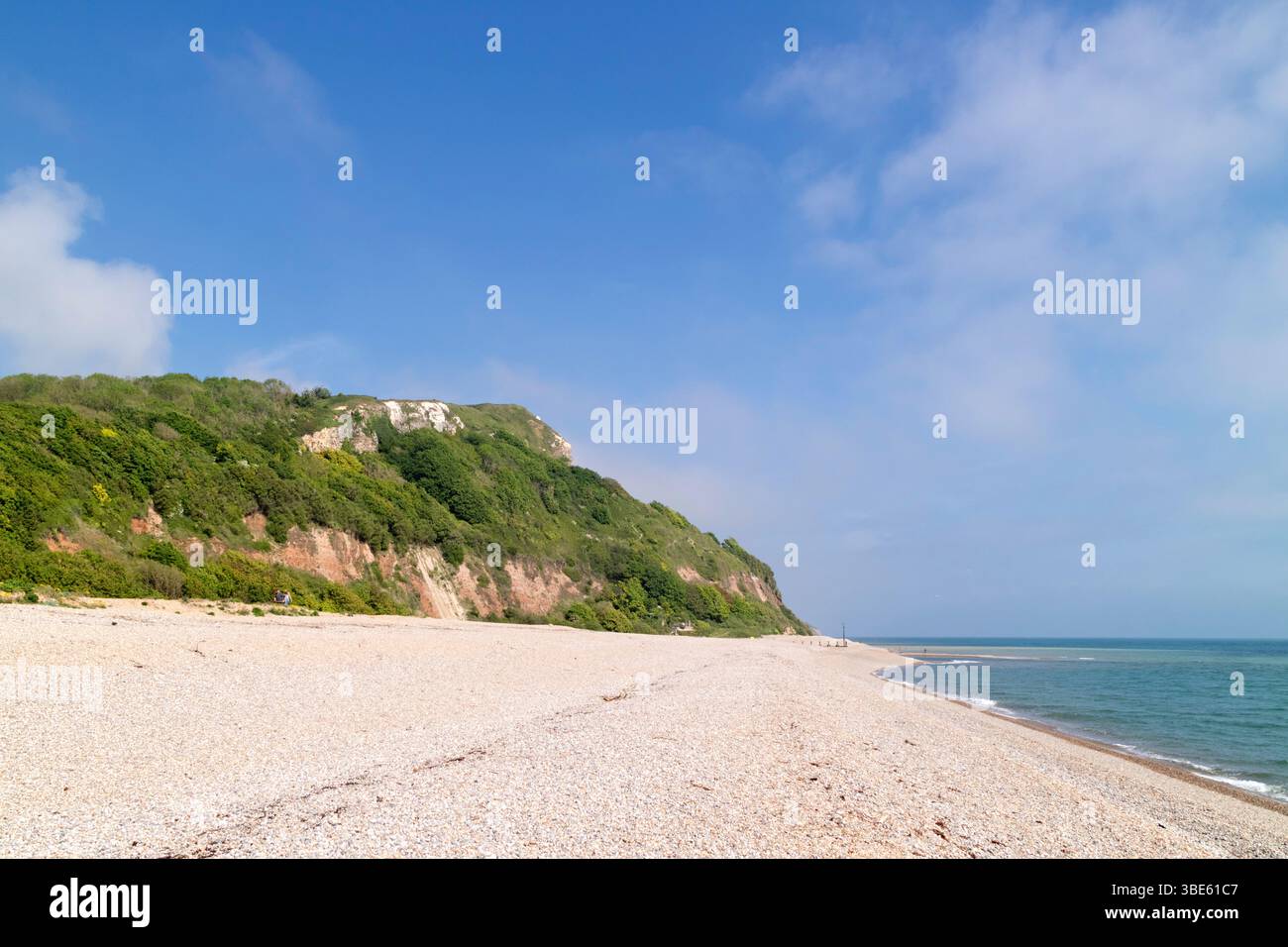 The beach and coastline at Seaton, Devon, England, UK Stock Photo