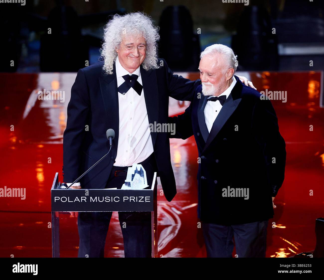 Stockholm Sweden 27th May 2025 British Rock Band Queen Receives The stockholm-sweden-27th-may-2025-british-rock-band-queen-receives-the