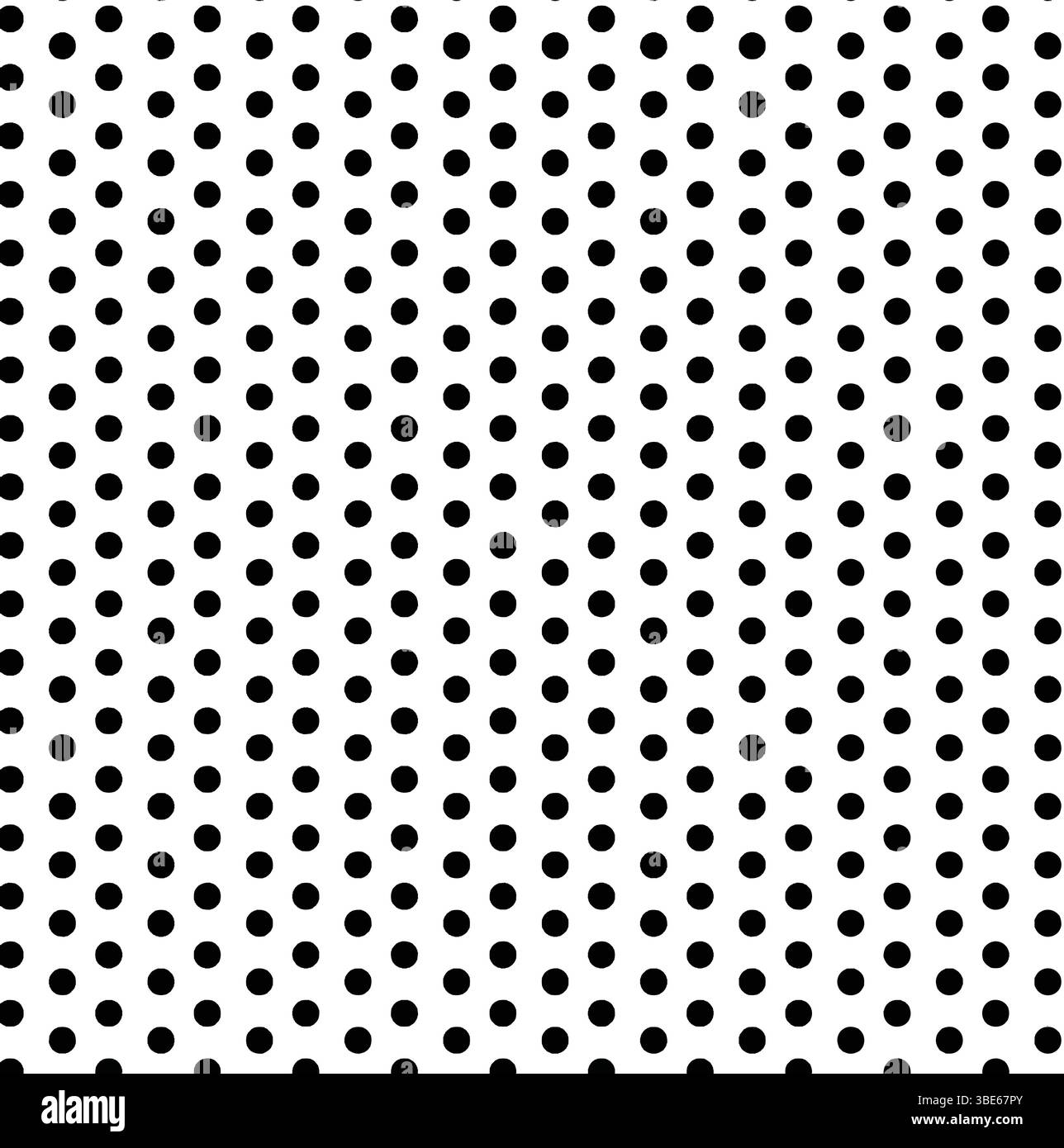 Abstract black and white polka dot pattern seamless texture background ...
