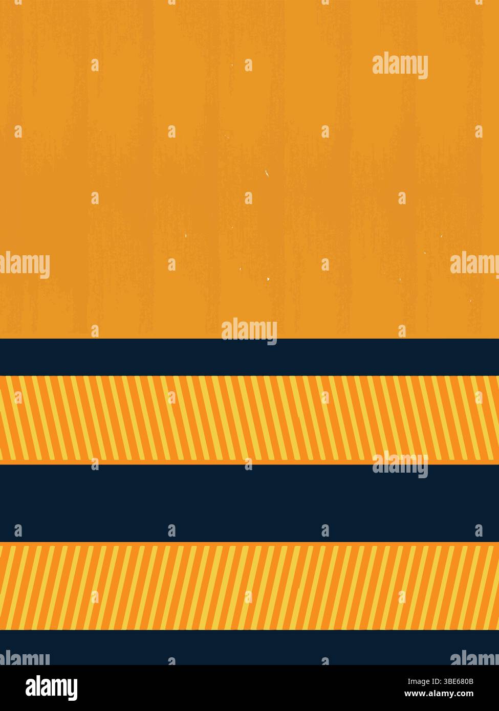 Abstract design featuring gold and navy blue horizontal stripes with diagonal lines Stock Vector