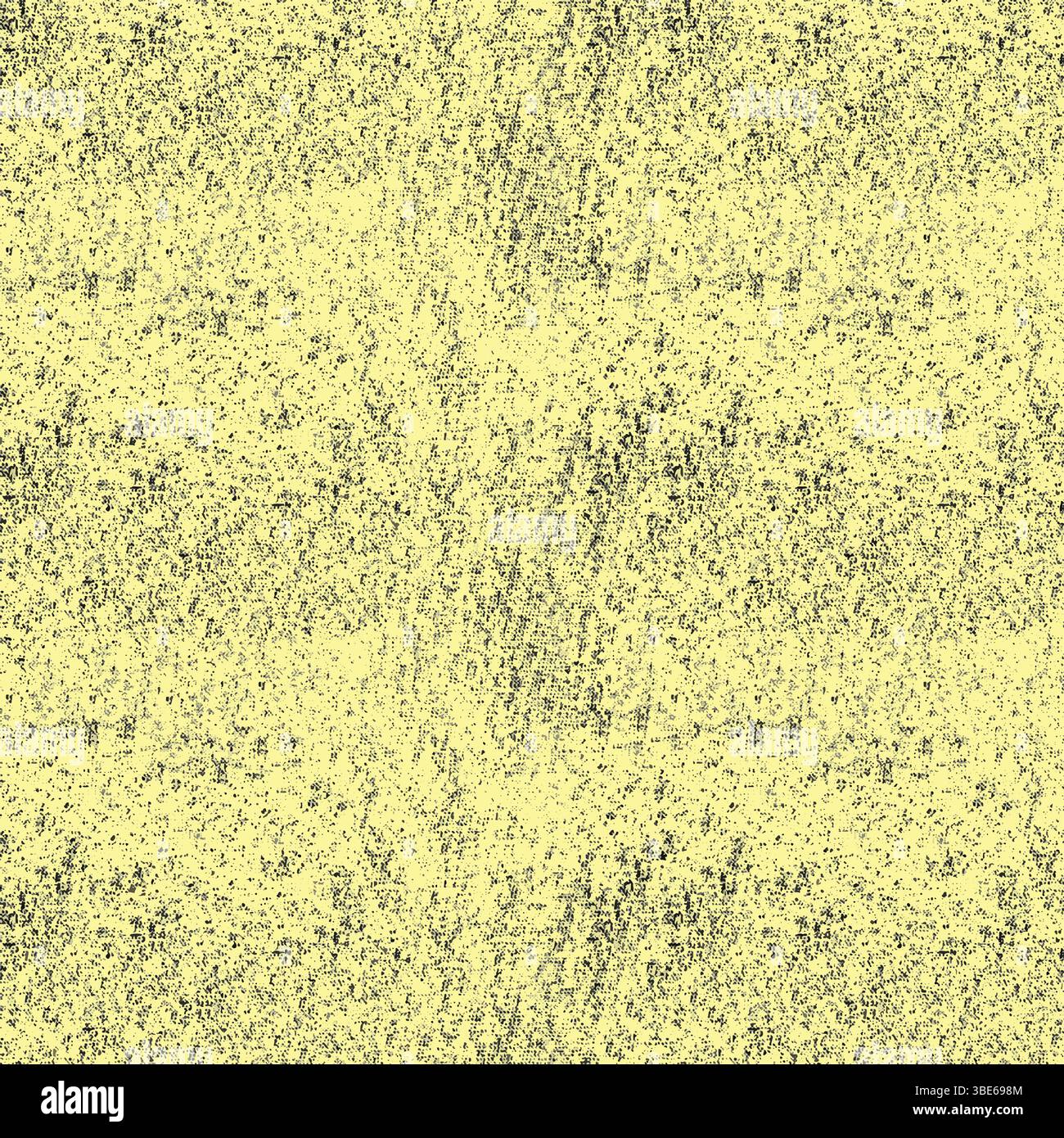 Abstract pale yellow and dark grey speckled texture background image Stock Vector
