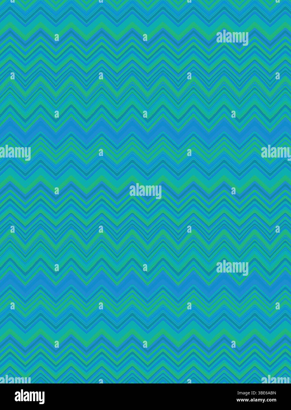 Abstract teal and green chevron pattern seamless texture background Stock Vector