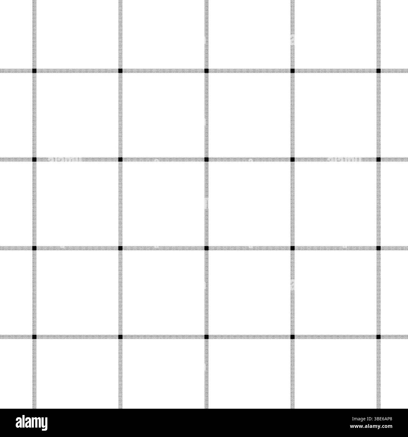 Simple grid pattern background with thin lines and small dots at intersections Stock Vector