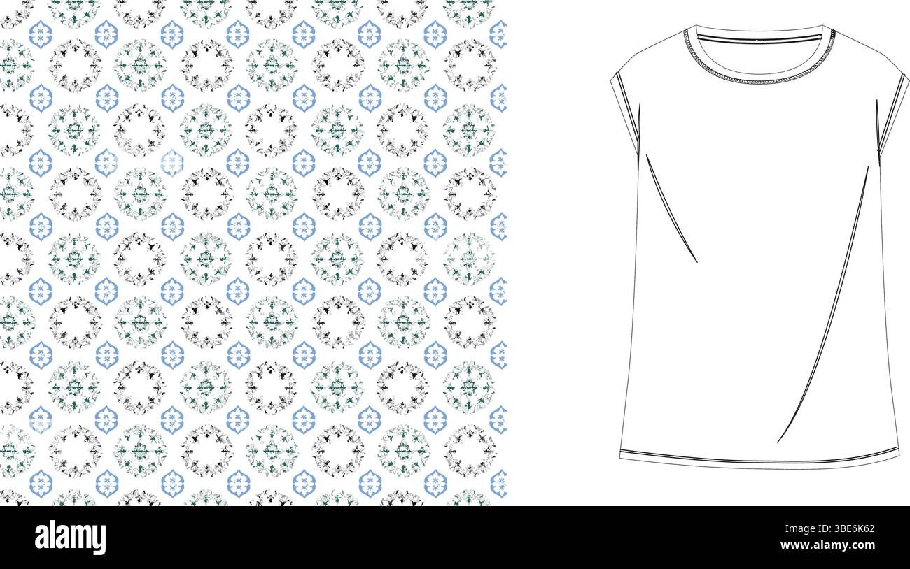 Patterned flat cap Stock Vector Images - Alamy