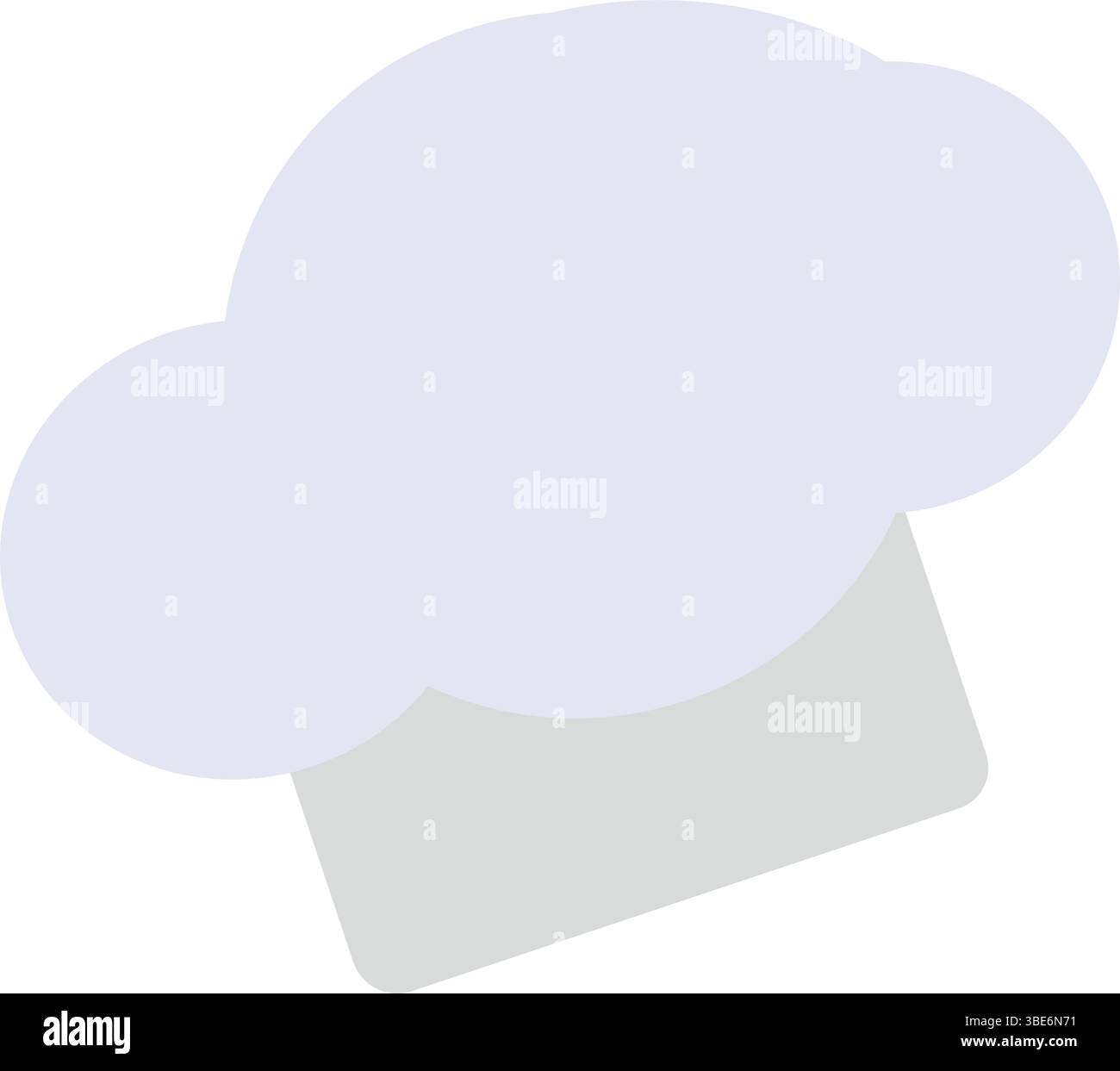 Cloud with paper shape. Vector Stock Vector