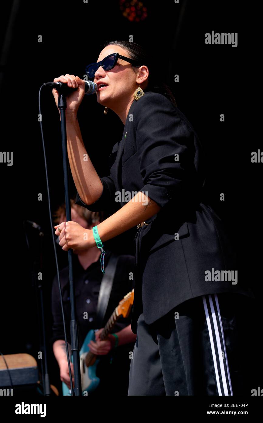 Nadine Shah performing at Bearded Theory Festival, Catton Park ...