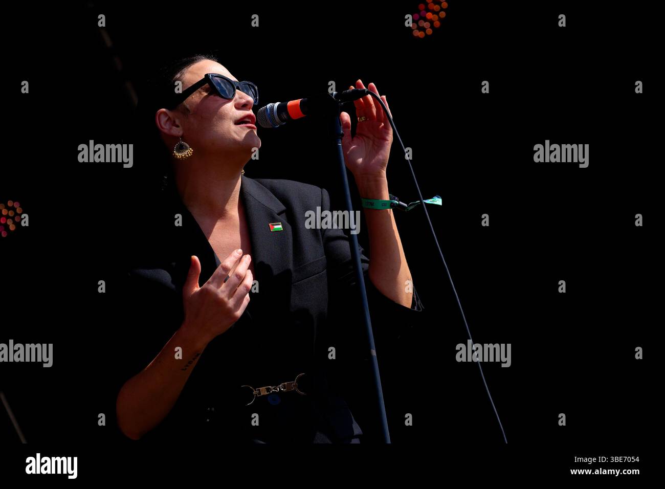 Nadine Shah performing at Bearded Theory Festival, Catton Park ...