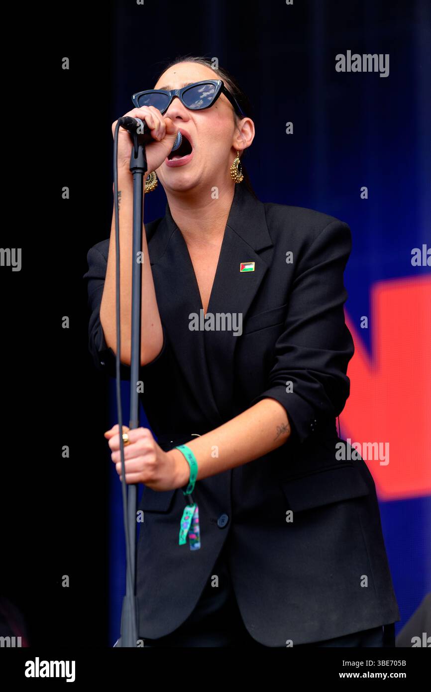 Nadine Shah performing at Bearded Theory Festival, Catton Park ...