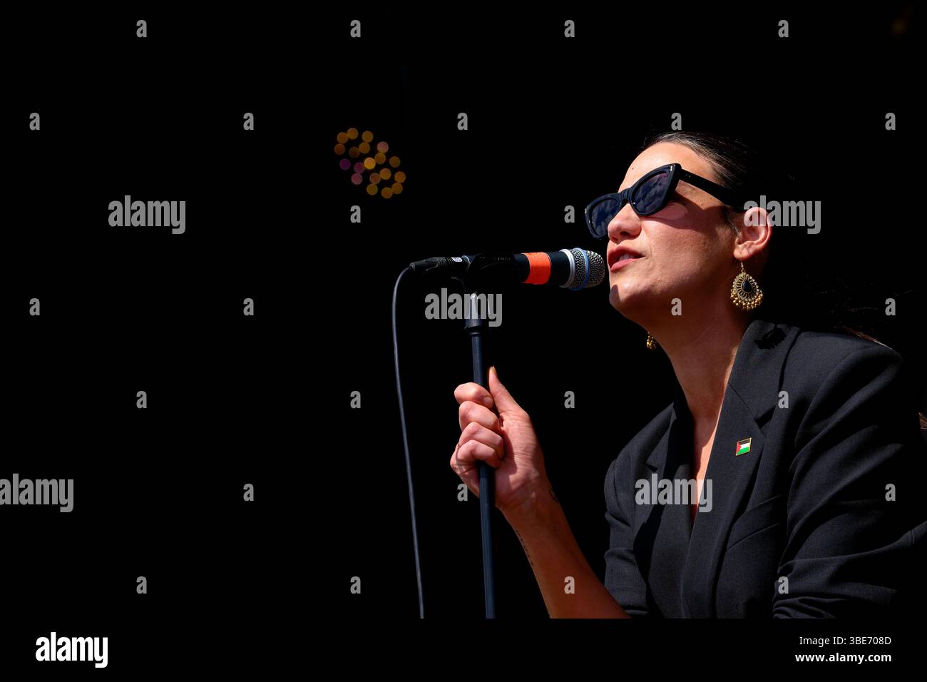 Nadine Shah performing at Bearded Theory Festival, Catton Park ...