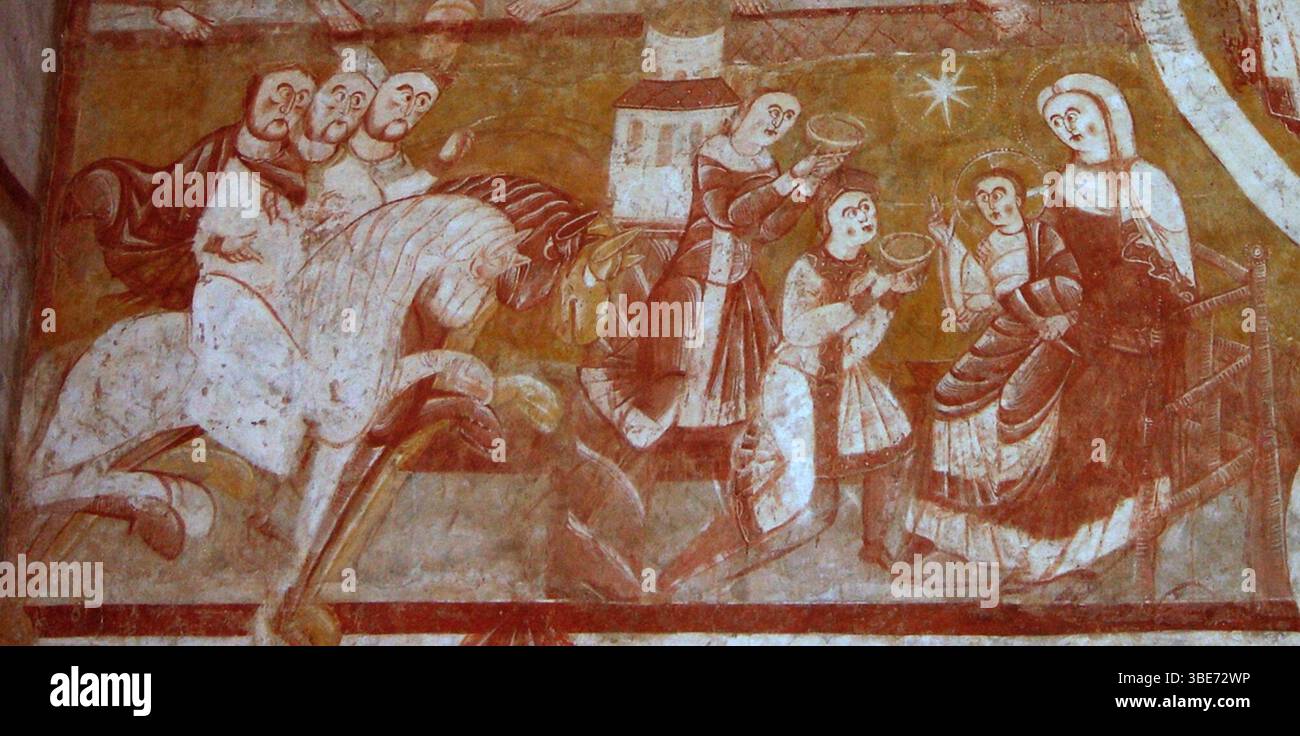 Journey and Adoration of the Magi Stock Photo - Alamy