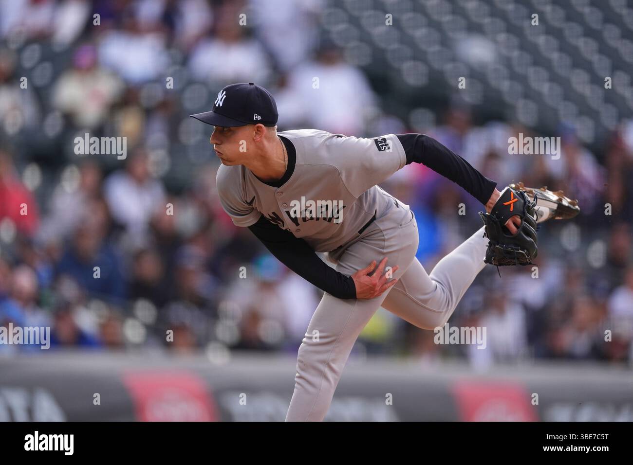 New York Yankees relief pitcher Luke Weaver (30) in the ninth inning of ...