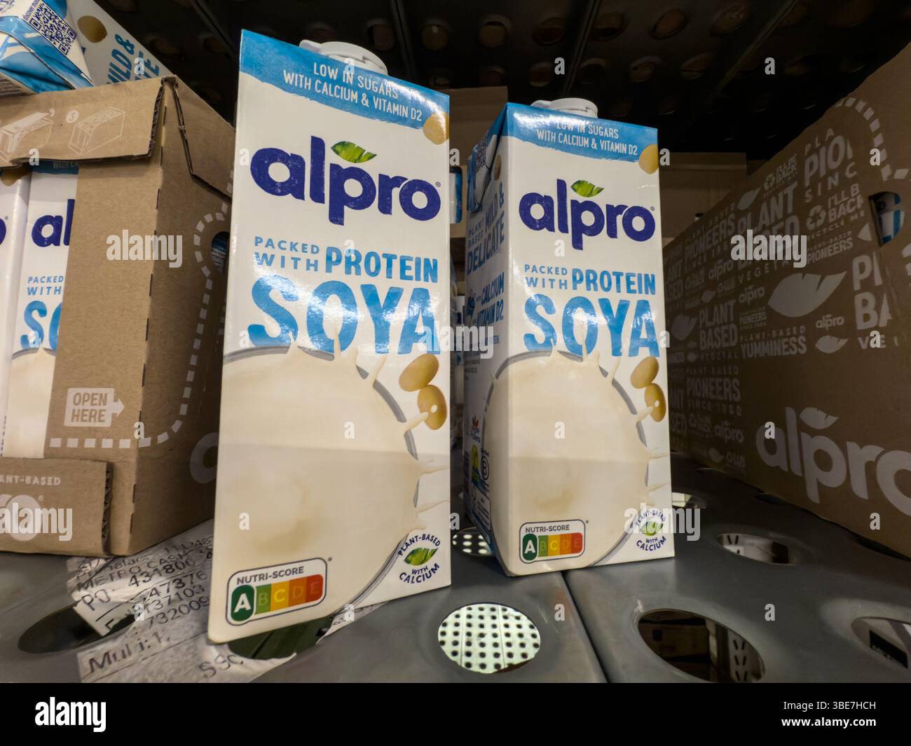 Alpro plant protein hi-res stock photography and images - Alamy