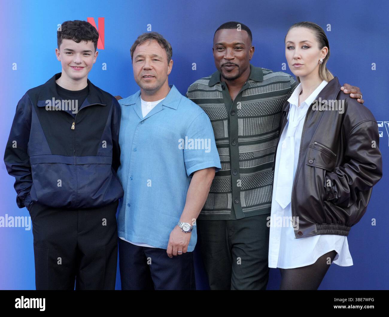 Los Angeles, USA. 27th May, 2025. (LR) ADOLESCENCE Cast Owen Cooper(01)