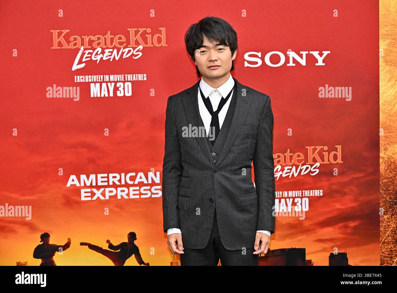 Ben Wang attends the world premiere of "Karate Kid: Legends" at the SVA ...