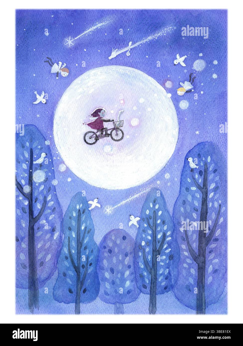 Angel moon hi-res stock photography and images - Alamy