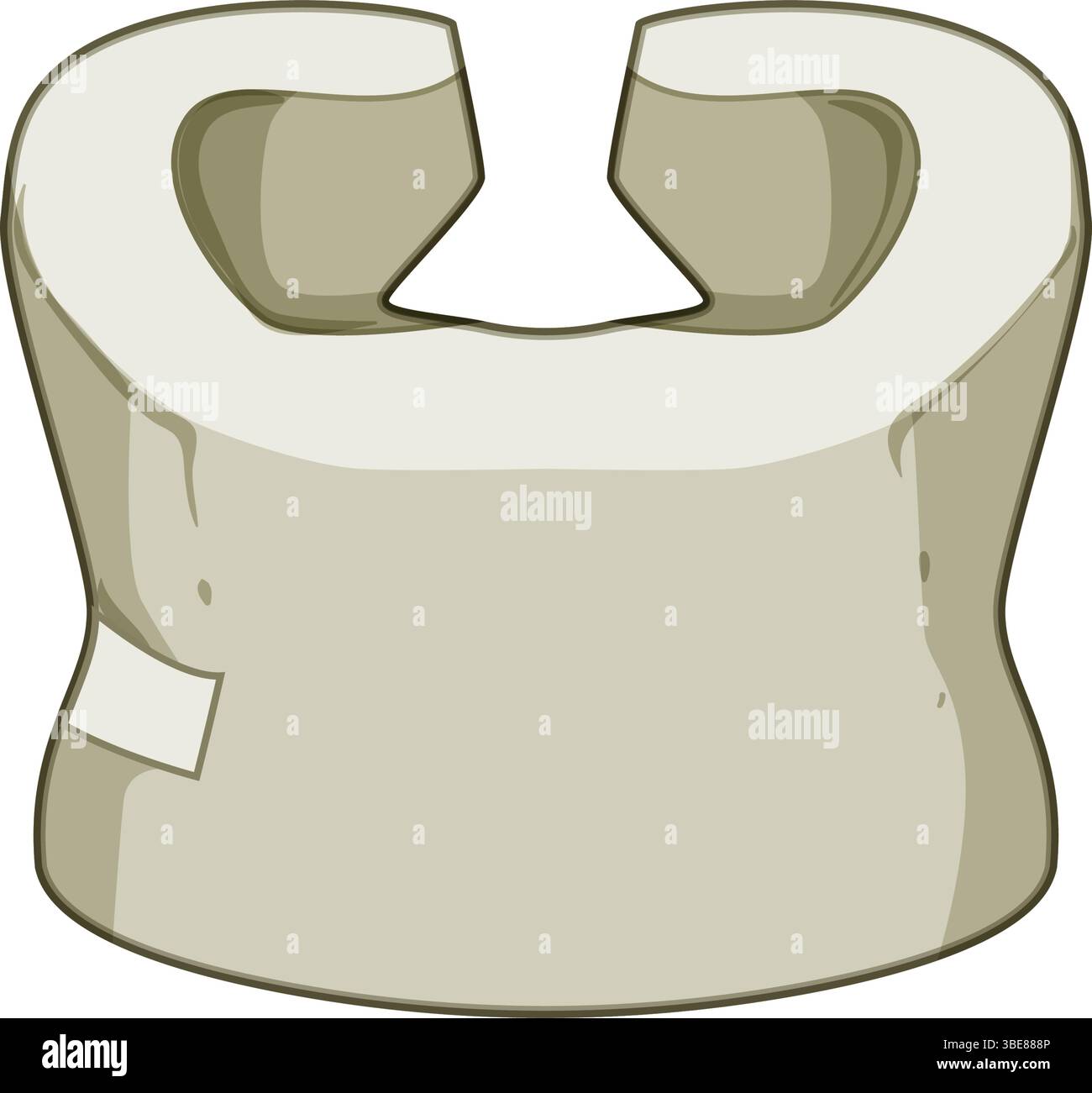 support cervical neck collar cartoon vector illustration Stock Vector ...