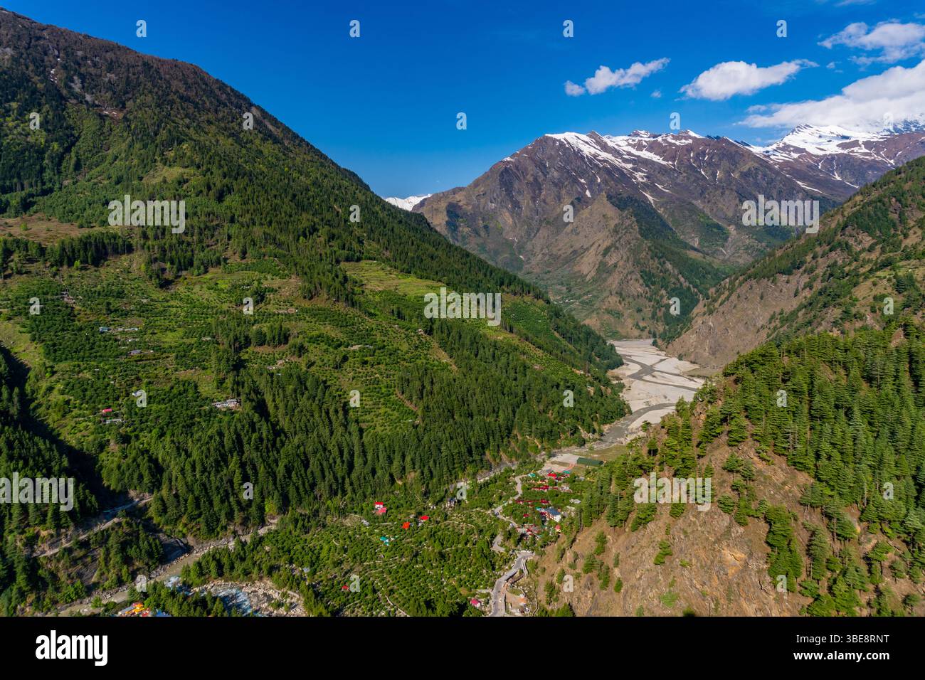 A sacred Ganges tributary, Bhagirathi River flows from Gangotri Glacier ...