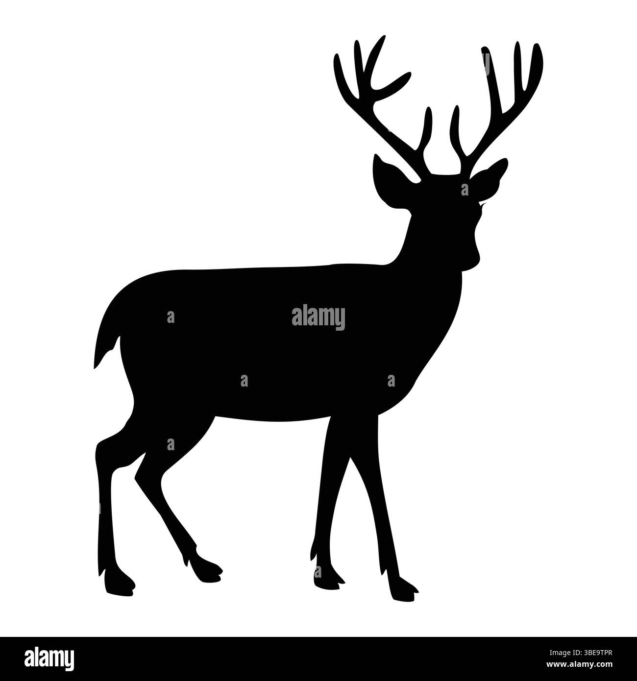 deer silhouette , silhouette of deer Stock Vector Image & Art Alamy