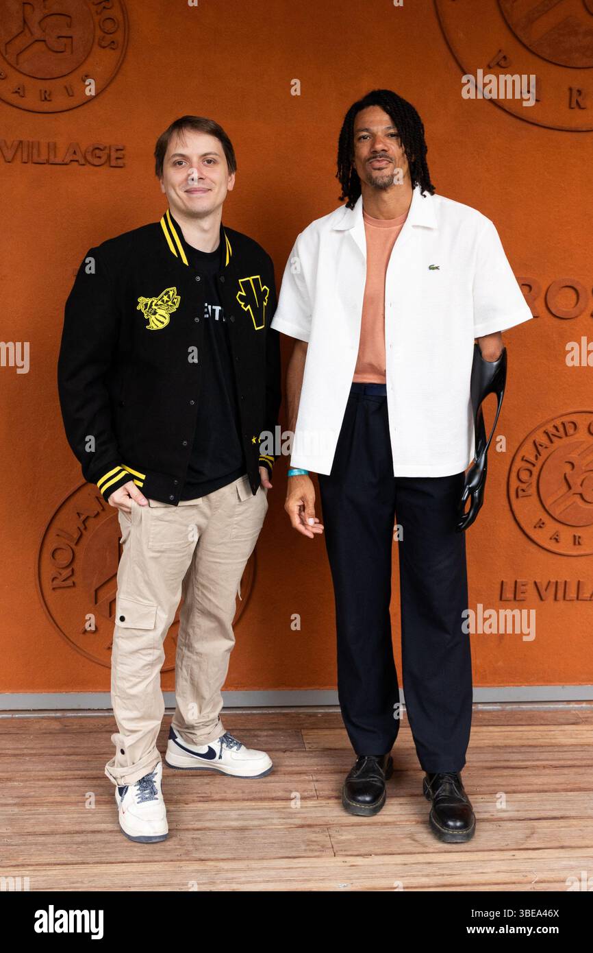 Fabien Devide Paris, France. 28th May, 2025. Fabien Devide and Arnaud Assoumani at ...