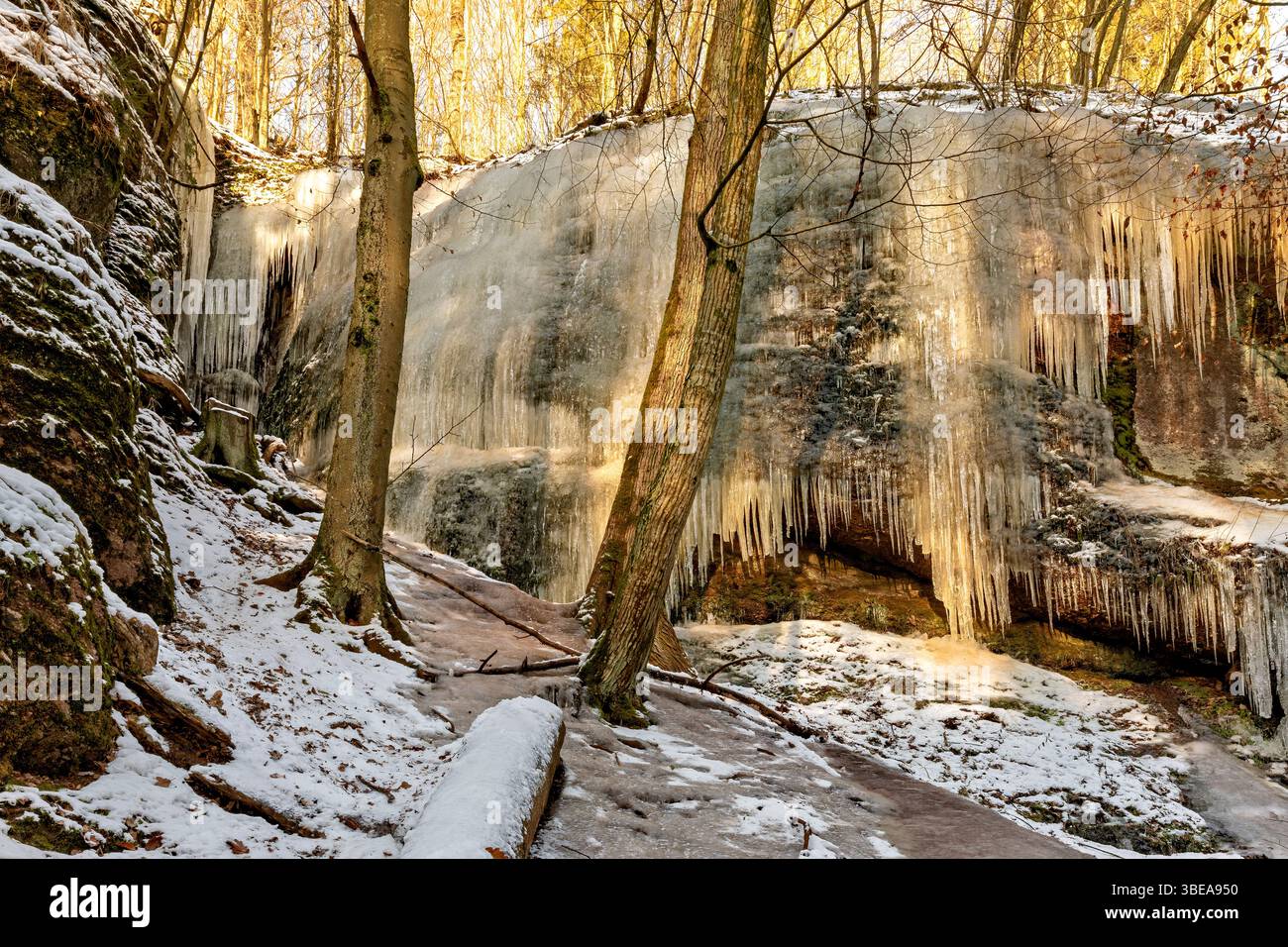 The Dragon Gorge at Eisenach in Thuringia Stock Photo