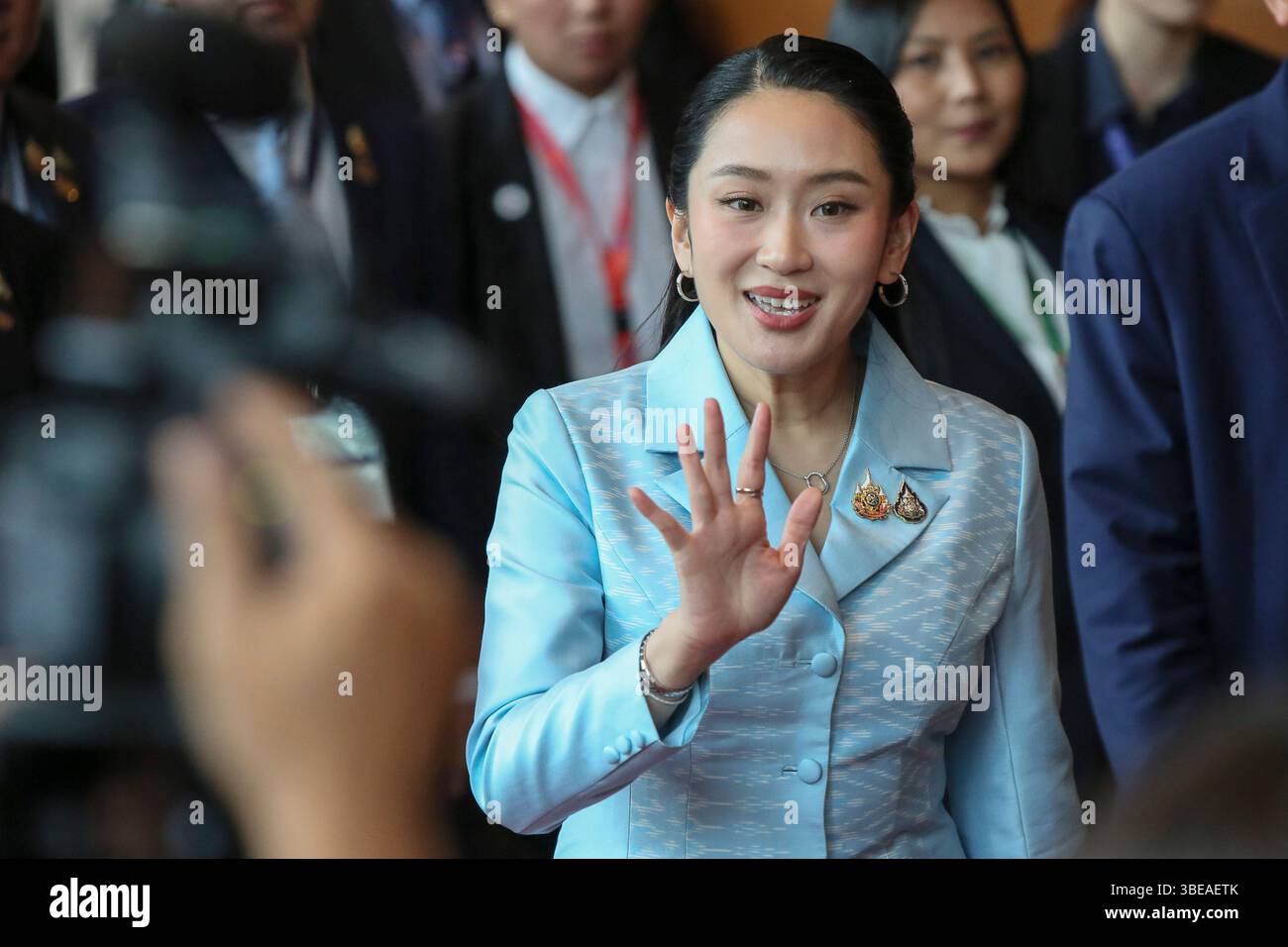Paetongtarn Shinawatra the Thailand's Prime Minister seen during the ...