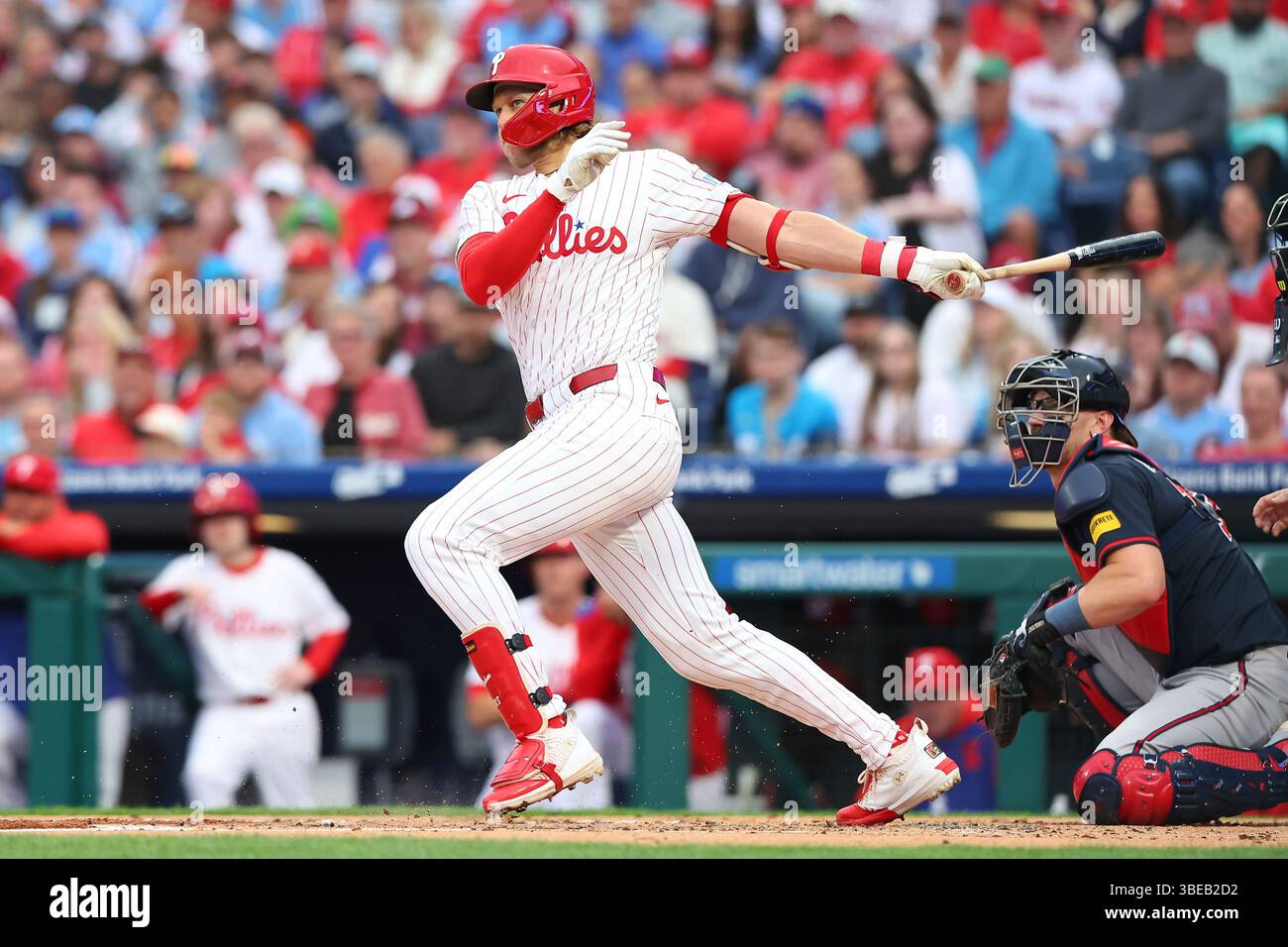 PHILADELPHIA, PA - MAY 27: Alec Bohm #28 of the Philadelphia Phillies ...