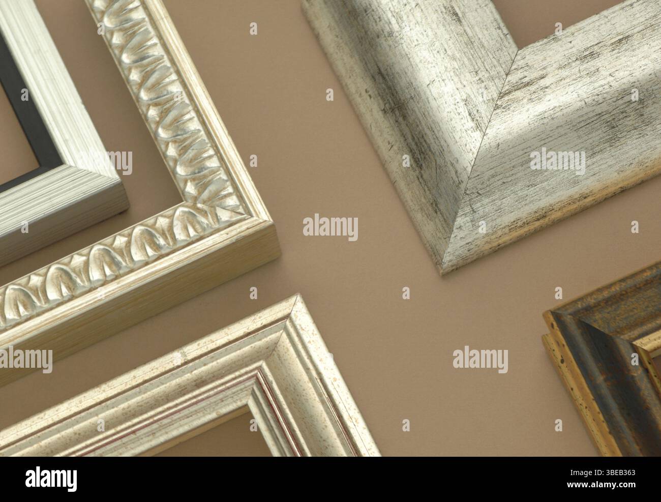 Collection corners of frames for pictures and photos Stock Photo - Alamy
