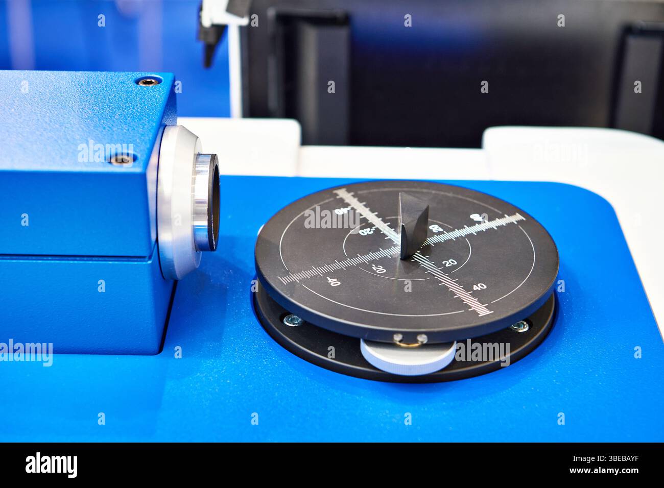 Goniometer device for high-precision optical angle measurements Stock Photo