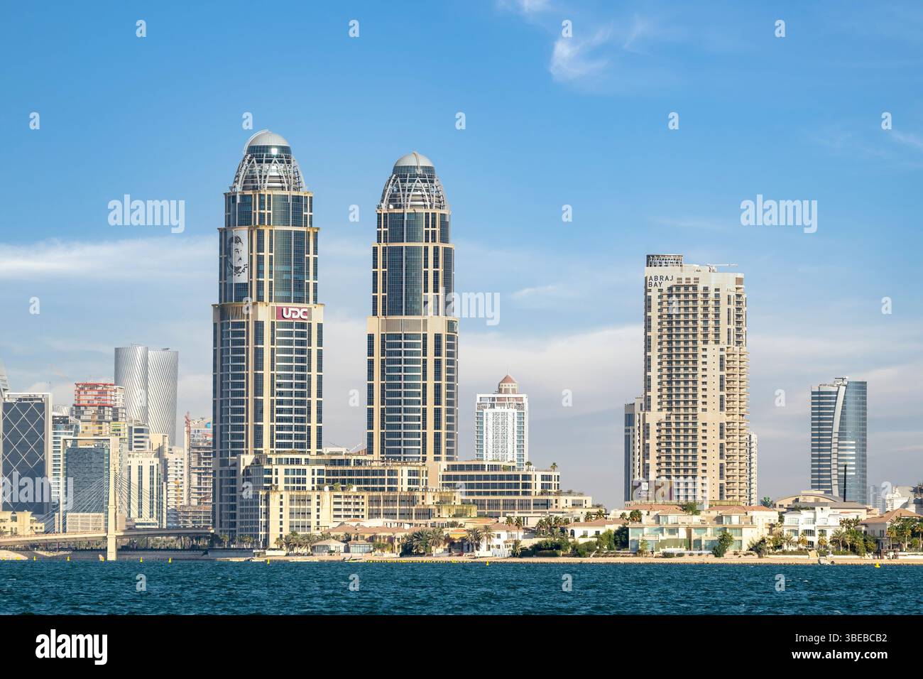 UDC twin tower Pearl Qatar Stock Photo - Alamy