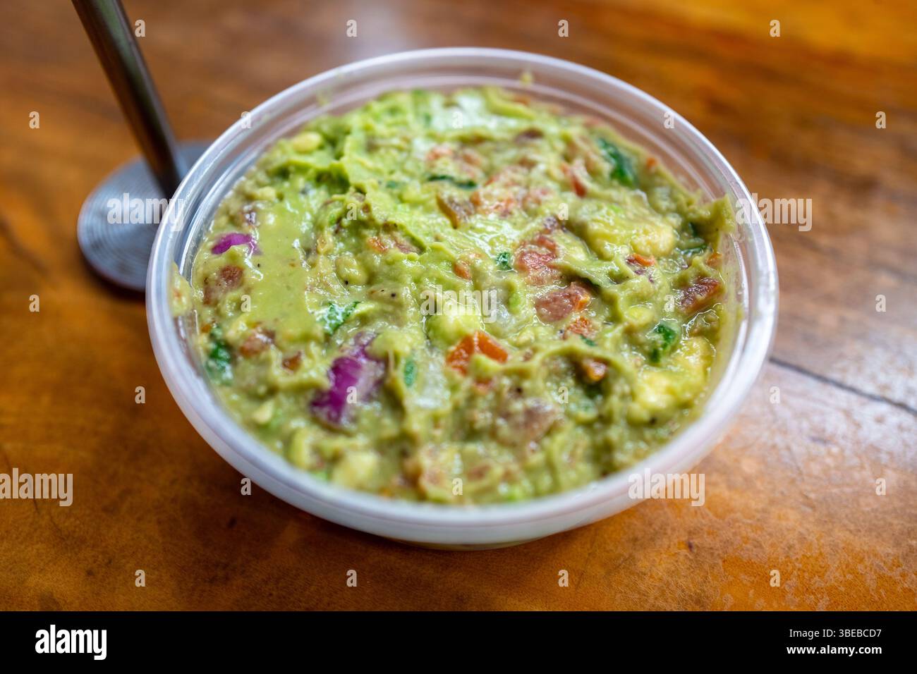 Newport Beach, USA. 22nd Dec, 2024. Container of guacamole at Bear Flag Fish Company, Newport Beach, California, December 22, 2024. (Photo by Smith Collection/Gado/Sipa USA) Credit: Sipa USA/Alamy Live News Stock Photo