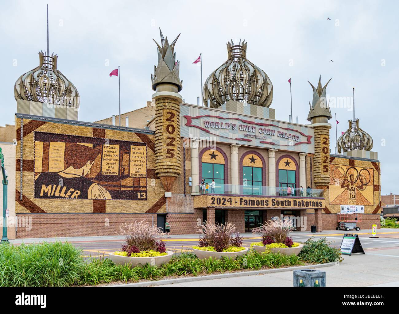 Exterior of the World's Only Corn Palace in Mitchell, South Dakota, USA